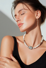 BEAUTIFUL SOUL - GOLD EDGE CLOUD JASPER & PUKA SHELLS - SHORT NECKLACE ✔️
