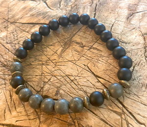 simply beautiful - Beautiful Pyrite Mala Bracelet