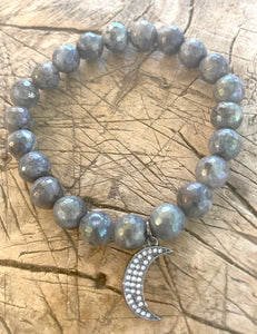 simply beautiful - Beautiful Pave Moon Bracelet