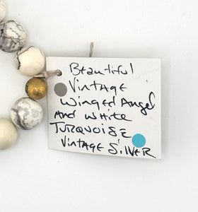 BEAUTIFUL SOUL - VINTAGE SILVER WINGED ANGEL - BRACELET