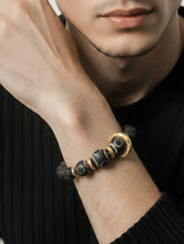 BEAUTIFUL SOUL - VINTAGE MATTE BLACK CLAY BEADS  - UNISEX BRACELET