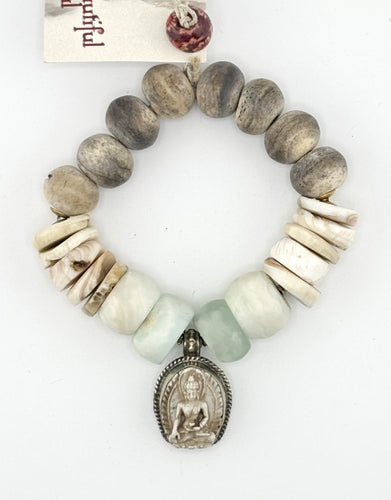 BEAUTIFUL SOUL - HAND-CARVED SEATED BUDDHA - BRACELET