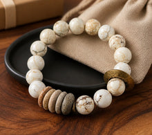 BEAUTIFUL SOUL - PEARL WITH WHITE TURQUOISE - BRACELET