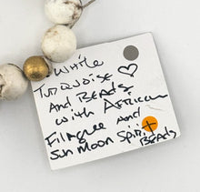 BEAUTIFUL SOUL - HAND-CARVED WHITE TURQUOISE HEART - BRACELET