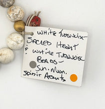 BEAUTIFUL SOUL - ARTISAN WHITE TURQUOISE SACRED HEART - BRACELET