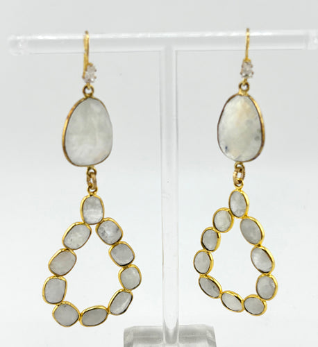 BEAUTIFUL SOUL - MOONSTONE DROP - EARRINGS