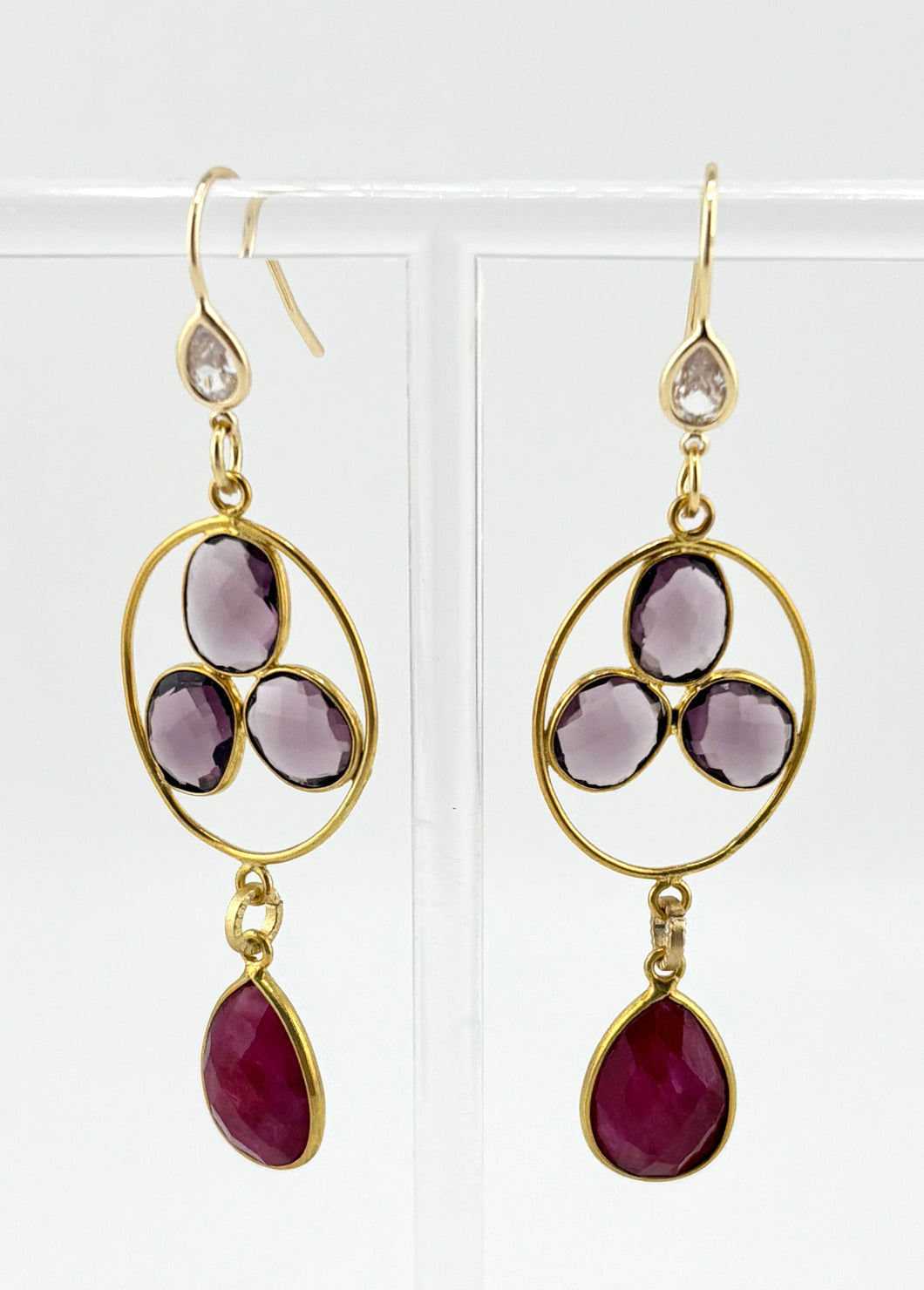 BEAUTIFUL SOUL - AMETHYST RUBY - EARRINGS