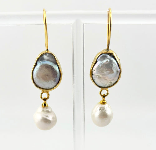 BEAUTIFUL SOUL - FRESHWATER PEARL DROP  - EARRINGS - SOLD