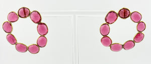 BEAUTIFUL SOUL - RUBIES SET IN 18K GOLD - EARRINGS