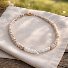 BEAUTIFUL SOUL - WHITE ONYX & KEISHI PEARL - SHORT NECKLACE