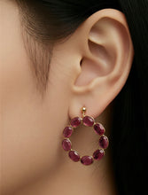BEAUTIFUL SOUL - RUBIES SET IN 18K GOLD - EARRINGS