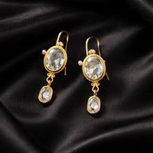 BEAUTIFUL SOUL - CLEAR CRYSTAL AND PEARL DROP - EARRINGS