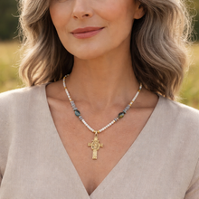 BEAUTIFUL SOUL - ARTISAN "NIGHT OF A COWBOY" CROSS - SHORT NECKLACE