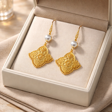 BEAUTIFUL SOUL - GOLD VERMEIL MOROCCAN WITH PEARL - EARRINGS