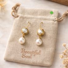 BEAUTIFUL SOUL - BAROQUE PEARL DROP (2 PEARL) - EARRINGS
