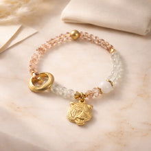 BEAUTIFUL SOUL - VERMEIL TIGER WITH JAVA GLASS - BRACELET ✔️