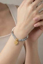 BEAUTIFUL SOUL - VERMEIL SUN WITH AQUA MARINE - BRACELET
