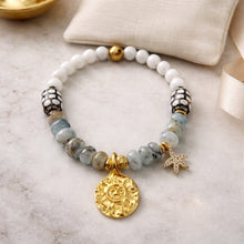 BEAUTIFUL SOUL - VERMEIL SUN WITH AQUA MARINE - BRACELET