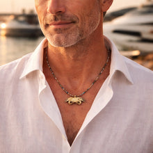BEAUTIFUL SOUL - BRASS SEA CRAB  - SHORT NECKLACE