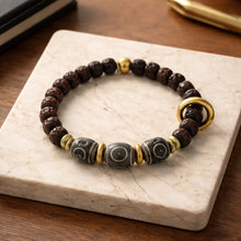 BEAUTIFUL SOUL - VINTAGE MATTE BLACK CLAY BEADS  - UNISEX BRACELET