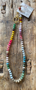 simply beautiful -Rainbow gemstone necklace