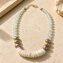 BEAUTIFUL SOUL - LARGE PUKA SHELLS WITH PEARLS - SHORT NECKLACE ✔️
