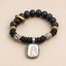 BEAUTIFUL SOUL - VINTAGE KESHI PEARL IN SILVER - UNISEX BRACELET ✔️