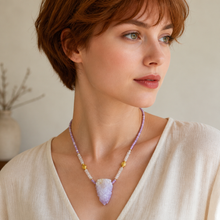 BEAUTIFUL SOUL - PINK AMETHYST "SPIRIT" QUARTZ - SHORT NECKLACE ✔️