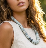 BEAUTIFUL SOUL - AQUAMARINE - SHORT NECKLACE