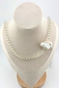 BEAUTIFUL SOUL - ARTISAN PORCELAIN RABBIT - LONG NECKLACE