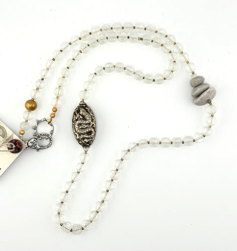 BEAUTIFUL SOUL - SILVER SNAKE - LONG NECKLACE