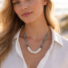 BEAUTIFUL SOUL - AQUAMARINE  - SHORT NECKLACE