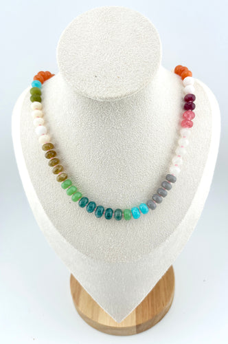 BEAUTIFUL SOUL - MULTI COLOR CRYSTAL - RAINBOW SHORT NECKLACE