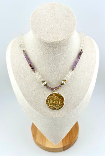 BEAUTIFUL SOUL - VERMEIL LITTLE EMPEROR COIN - SHORT NECKLACE