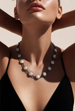 BEAUTIFUL SOUL - FRESH WATER COIN PEARL & STERLING - SHORT NECKLACE