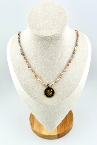 BEAUTIFUL SOUL - LITTLE GANESH WITH OPAL - SHORT NECKLACE - SOLD