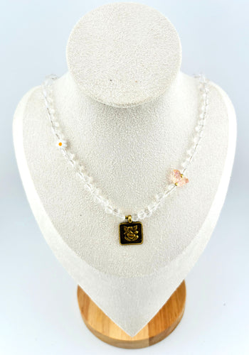 BEAUTIFUL SOUL - LITTLE GANESH WITH ROCK CRYSTAL - SHORT NECKLACE - SOLD