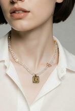 BEAUTIFUL SOUL - LITTLE GANESH WITH ROCK CRYSTAL - SHORT NECKLACE