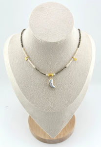BEAUTIFUL SOUL - BEAUTIFUL PEARL MOON - SHORT NECKLACE