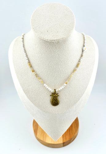 BEAUTIFUL SOUL - VINTAGE LITTLE PINEAPPLE - SHORT NECKLACE - SOLD