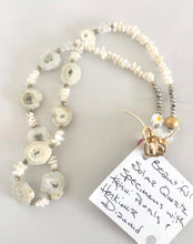 BEAUTIFUL SOUL - SOLAR QUARTZ WITH PEARL - SHORT NECKLACE
