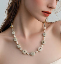 BEAUTIFUL SOUL - SOLAR QUARTZ WITH PEARL - SHORT NECKLACE