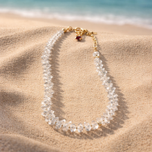 BEAUTIFUL SOUL - OLD VENETIAN TRADE BEADS-ROUGH CUT FINISH - SHORT NECKLACE