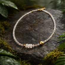 BEAUTIFUL SOUL - OLD VENETIAN TRADE BEADS-PUMPKIN CRYSTAL FOCAL - SHORT NECKLACE