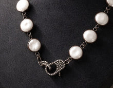 BEAUTIFUL SOUL - FRESH WATER COIN PEARL & STERLING - SHORT NECKLACE