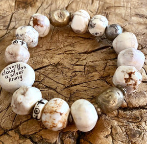 BEAUTIFUL SOUL - LIMITED EDITION AFFIRMATION BEAD BRACELET - EVERY CLOUD..._INQUIRE