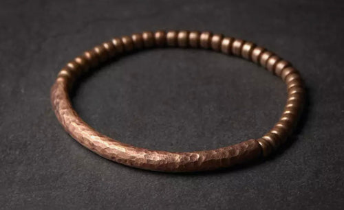 simply beautiful - VIKING HAMMERED COPPER BRACELET