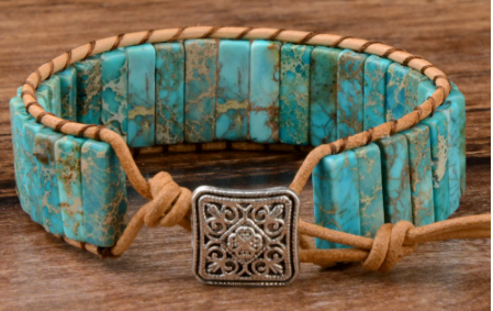 simply Beautiful - Natural Gemstone - Wrap Bracelet - SOLD OUT