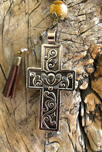 Simply Beautiful - Inlaid Cross Necklace